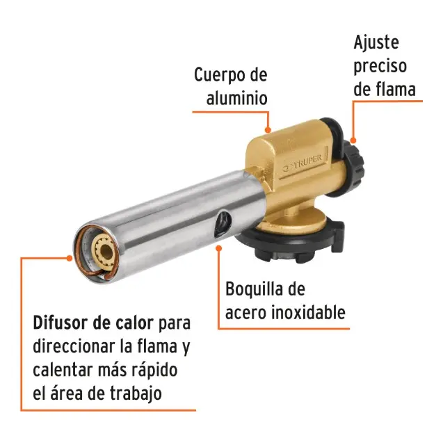 Soplete Recargable Truper 11987 para Gas en Lata 2.webp