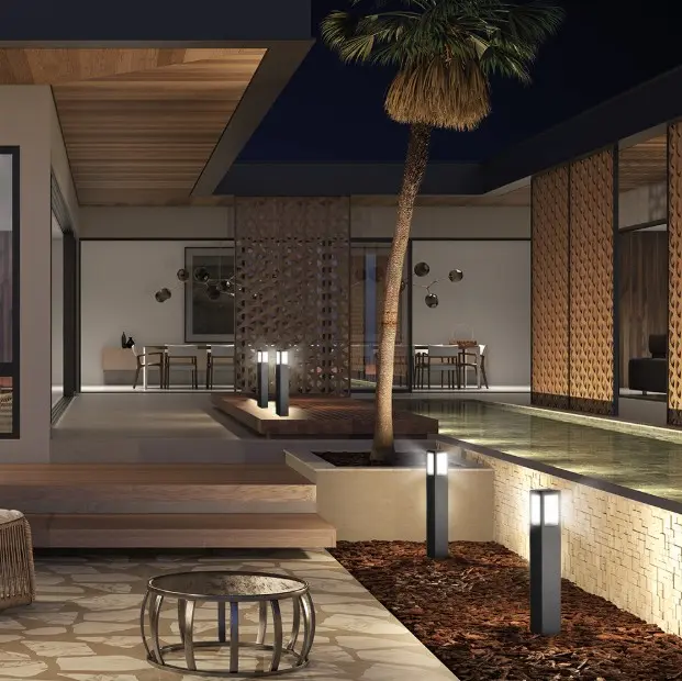 Aplique de Piso Germany Alum VP Ng E27 1x60W 14100100-16 - Blumenau 2.webp