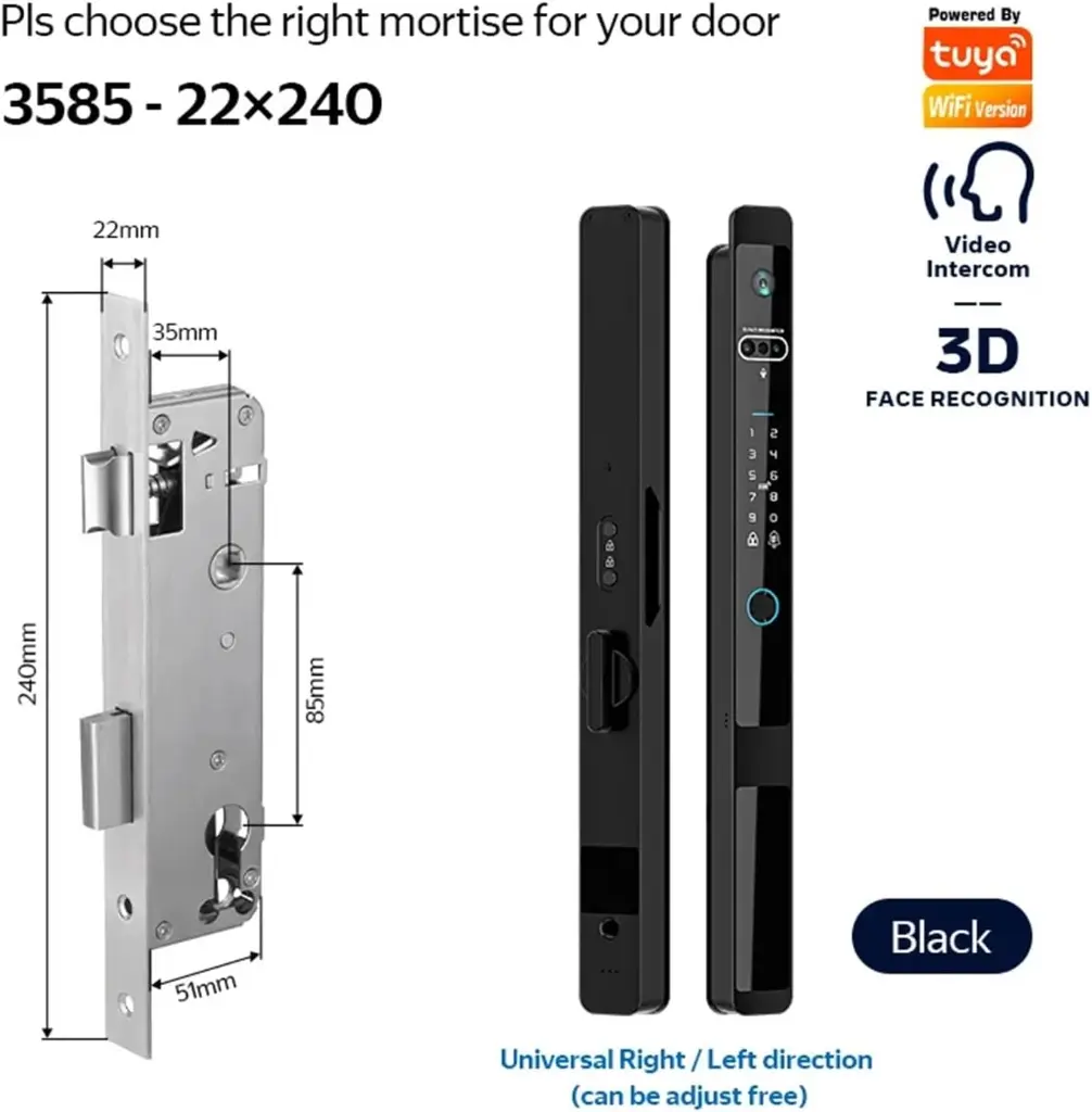 Cerradura Smart Bloqueo con Face ID - TYSH-LWF20 Similar medidas cerra.webp
