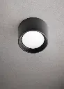 ARTEFACTO DE ADOSAR TECHO LIVIA GX53 Con LAMP LED 10W CALIDA,NEUTRA NEGRO FUMAGALLI 1.webp