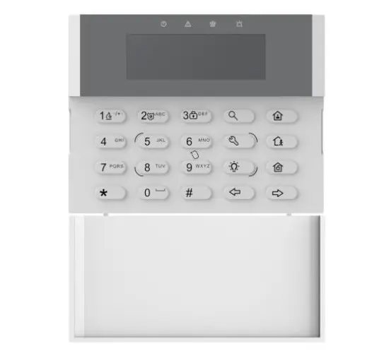 Teclado LCD con Cable para Panel de Alarma - DS-PK1-LRT-HWB Hikvision 2.webp