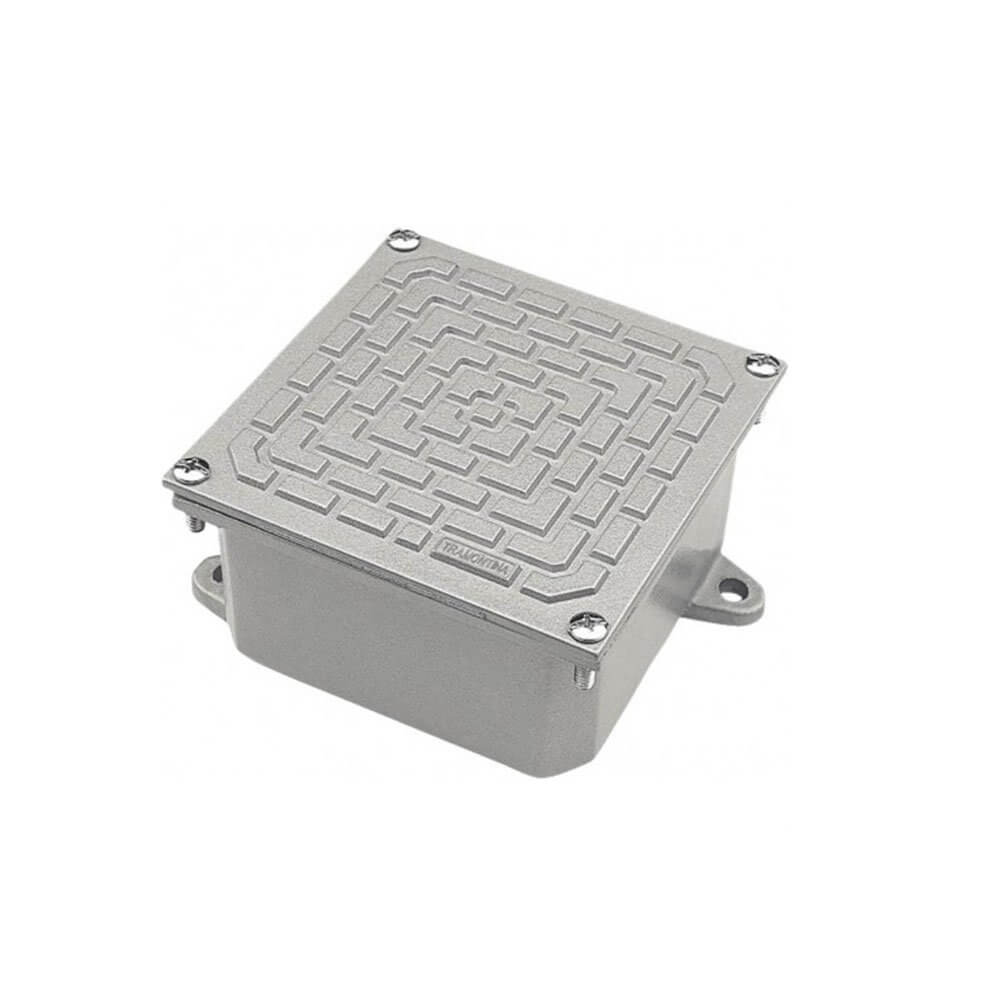 Caja de Paso Metálica 200x200x100 Tapa Antideslizante - Elecon 