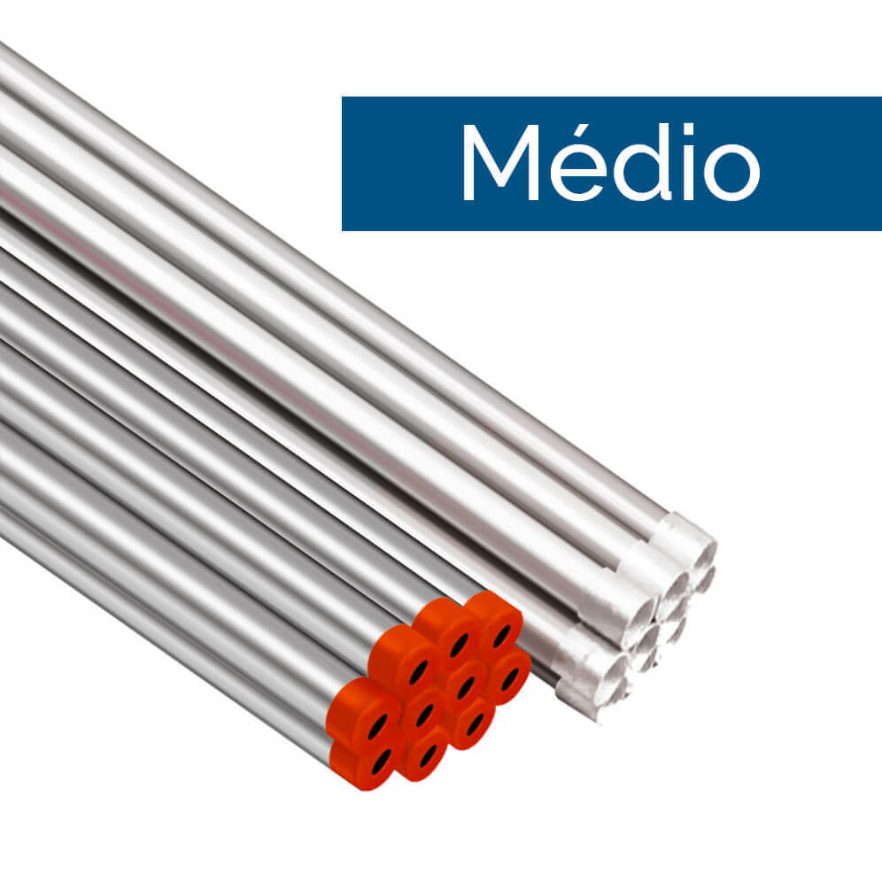Electroducto Zincado 1"x3 Mts Mediano - Elecon 
