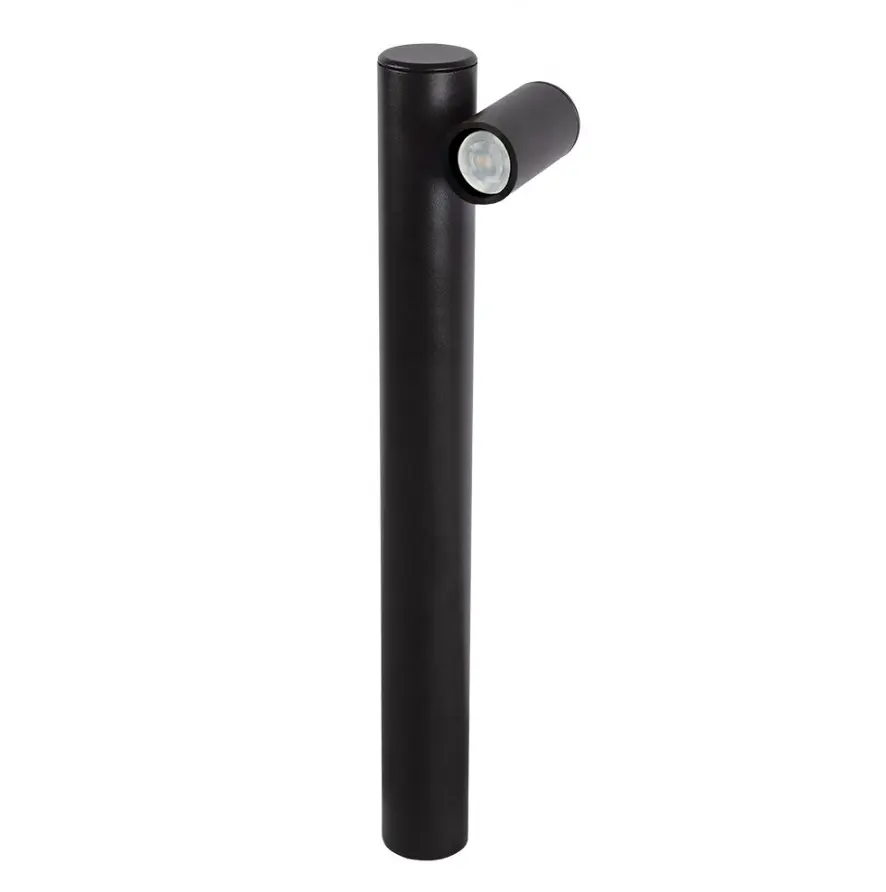 Aplique de Piso Germany Alum Poste Negro Opa GU10 1x60W 28100410-16 - Blumenau