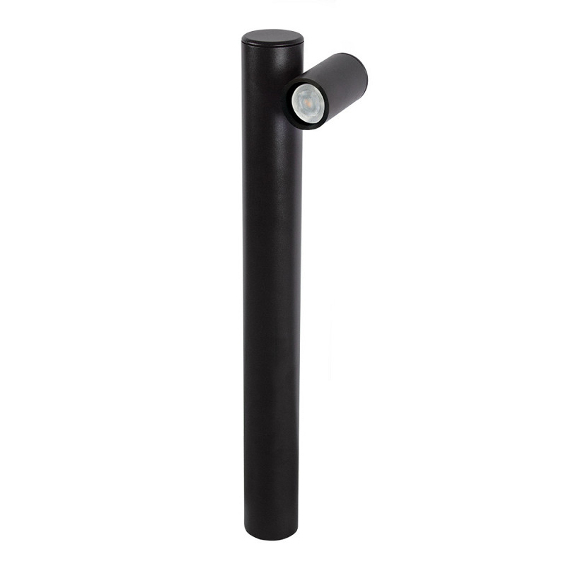 Aplique de Piso Germany Alum Poste Negro Opa GU10 1x60W 28100410-16 - Blumenau