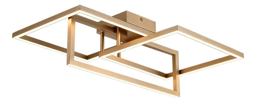 Plafón Mirian LED 600x350mm Alum 32W Bivolt 3000K 86823130 - Blumenau