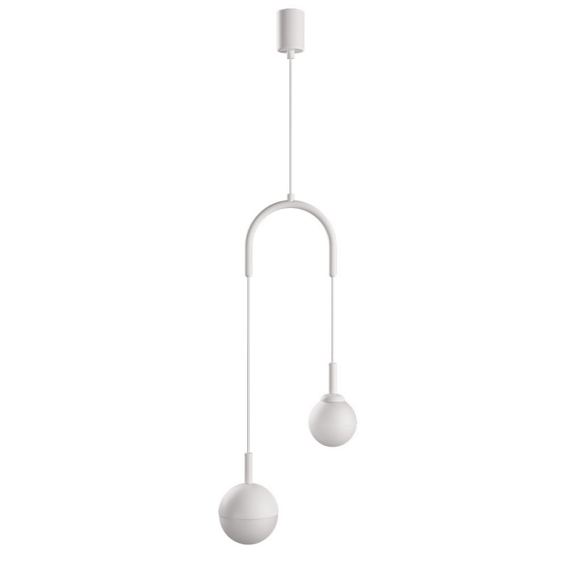 Colgante Macadamia Duplo 2xg9 - Blanco Mate 881023Ex-11 - Blumenau