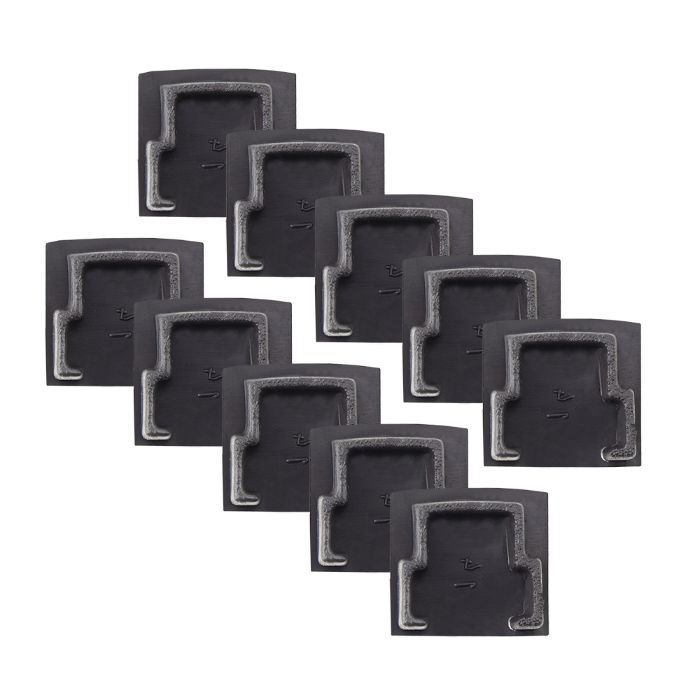 Tapa Plástica p/ Perfil Decor Simple 17mm Negro 091730Ex-01 - Blumenau