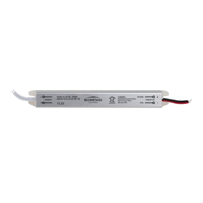 Fuente Slim 24W 12V/2A Bivolt Para Cinta LED 40300200 - Blumenau