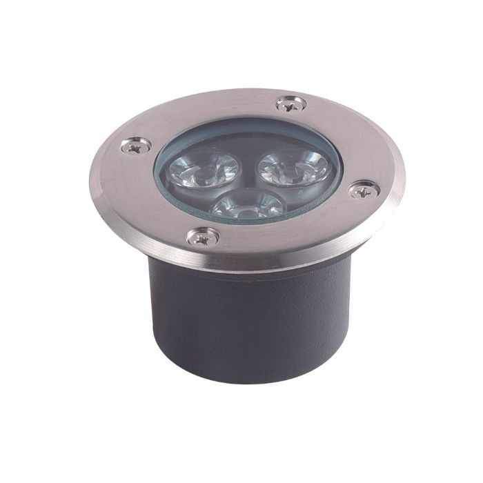 Spot Dresden Embutido Para Piso LED Ip67 Alum 80mm Bivolt 3W 3.000W Inox 12970355 - Blumenau
