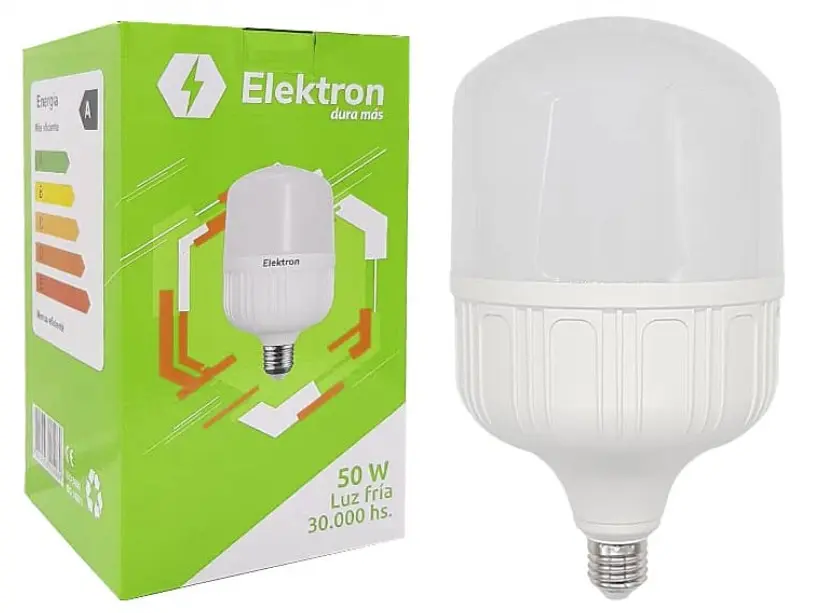 LED Bulbo 50W E27 6400K 265V - Elektron