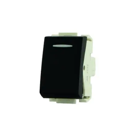 Interruptor 24mm Negro 10A-250V - C19905-1 Elektron