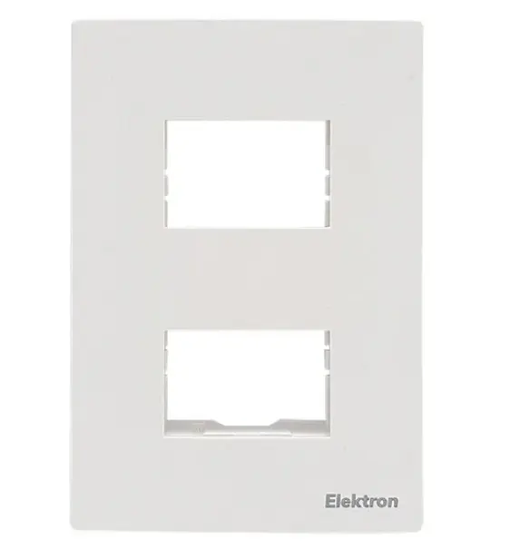 Placa 2 Mod. Sep 24mm Blanco C19932 Paris Light - Elektron