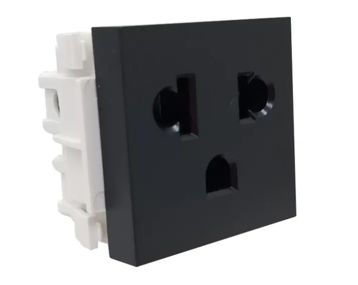 Toma Computadora Euroamericano 36mm Negro C19909-1 16A-250V - Elektron