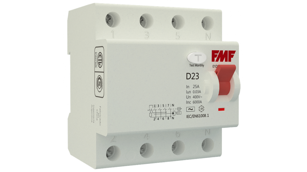 Disyuntor Diferencial 4P 40A 30KA- FMF