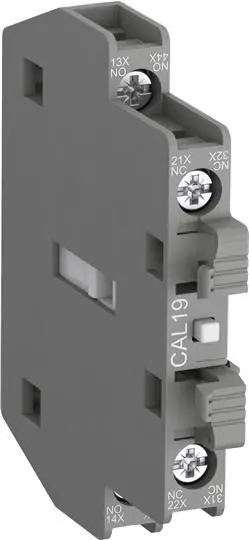 Bloque d/ Contacto Auxiliar Lateral 1NA + 1NC p/ Contactor AF115/370 - ABB