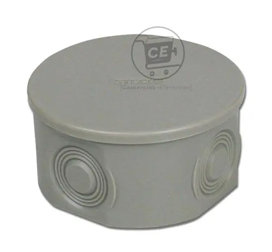 Caja d/ paso 33x75 Tapa IP44 gris - Steck