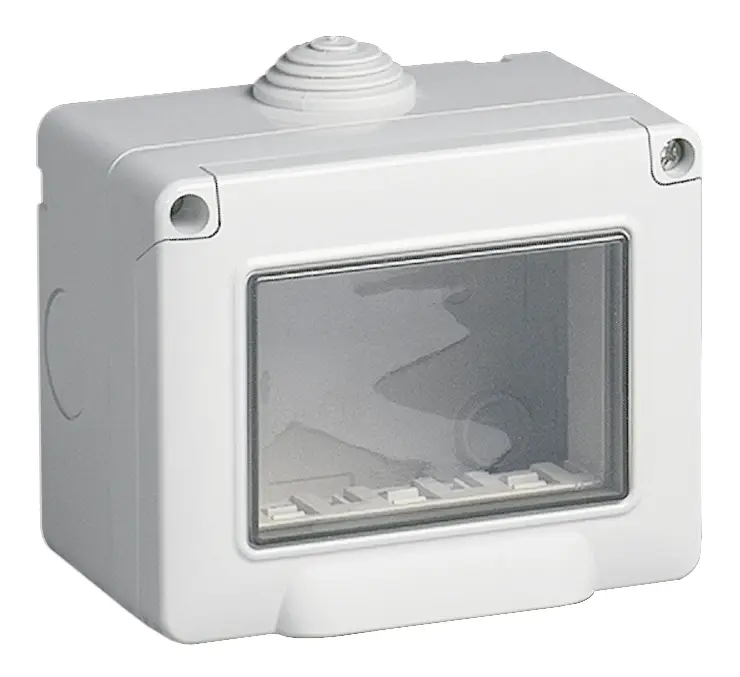 Caja Externa 3 Mod. con protector IP55 Gris - 14903 Vimar