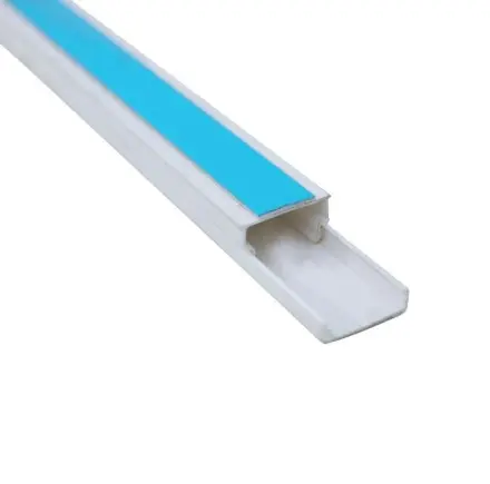 Canal PVC p/ Cable 14x7mm Blanco c/ adhesivo Tira 2mt - Hellermann Tyton