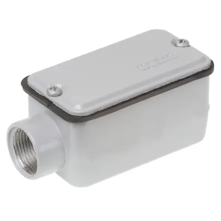 Condulete Tipo E 1 pulg. c/rosca+tapa - Wetzel