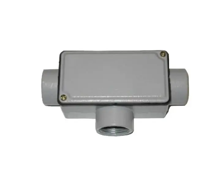 Condulete Tipo T 1 pulg. c/rosca+tapa - Wetzel