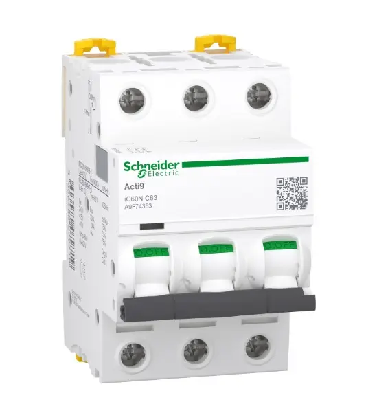 Disyuntor IC60N 3P 63A 6KA C - A9F74363 Schneider