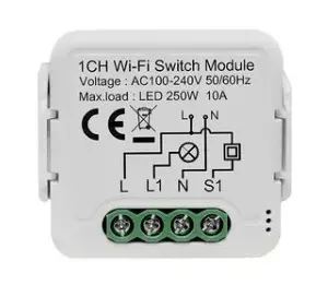 Módulo Interruptor Inteligente Wifi 1 gang 10A - Similar