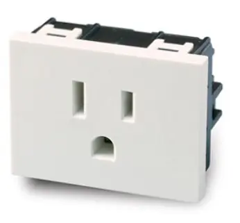 Módulo Toma Corriente Tipo Americano + T 15A 2M Blanco - Cambre