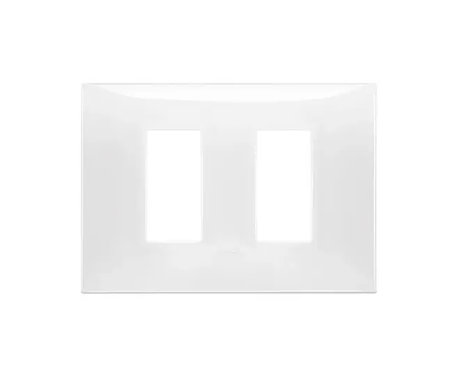 Placa 2 Mod Laterales Neve Blanco - 09679.01 VIMAR