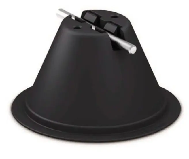 Soporte piramidal para cable ø8mm (vacío) - AT-040E