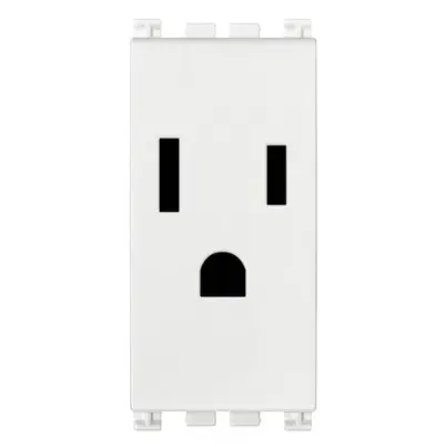 Toma SICURY 2P+T 15A USA Arké Blanco - 19242.B VIMAR