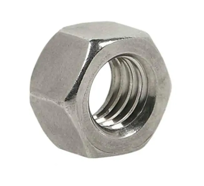 Tuerca Exag. Inoxidable 1/4-20 pulg.