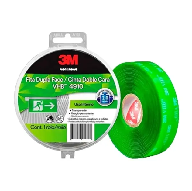 Cinta Doble FAZ VHB 4910 3M Verde 19x5m - 3M