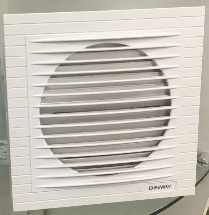Extractor para baño 20x20cm 150mm 220V c/ Persiana - Dinway