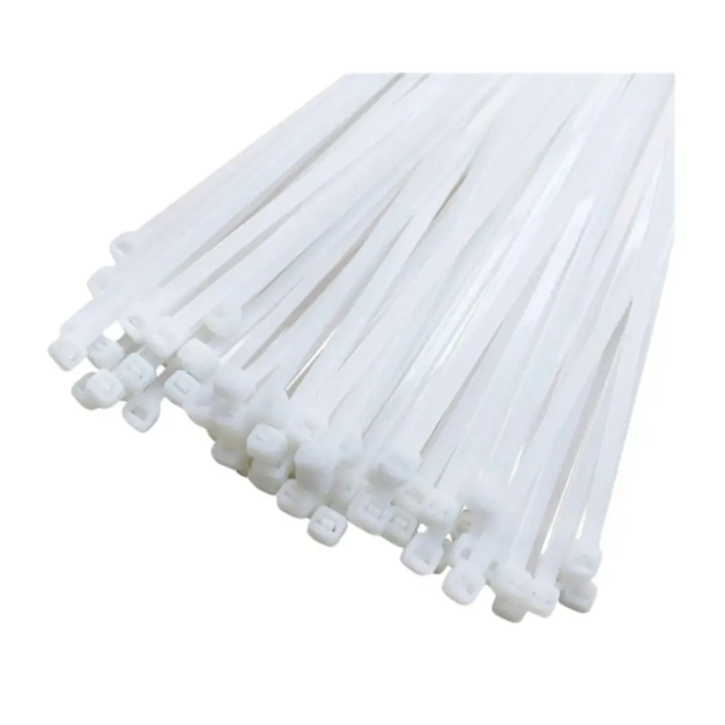 Precinto Blanco Plástico 5x300mm Paq. 100und - Argo