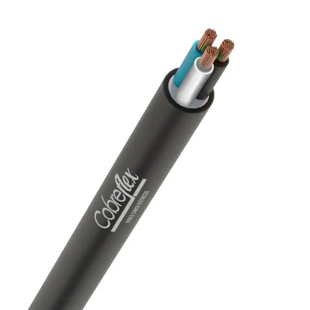 Cable XLPE 90º 1KV 3x4 mm2 Negro - Cobreflex
