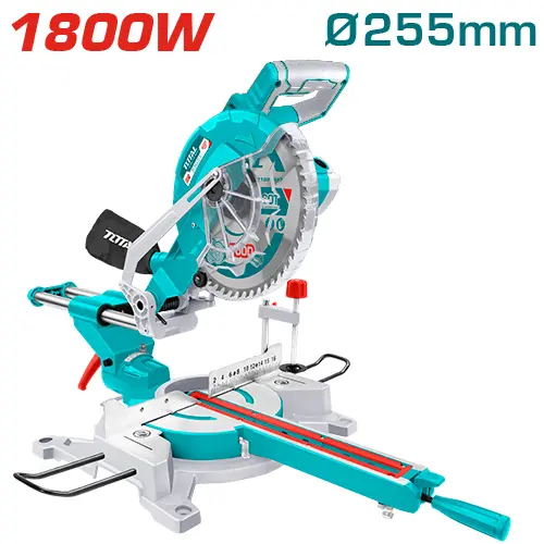 Sierra de Inglete 1800W 254mm c/ Riel Deslizante - TS421825517 Total