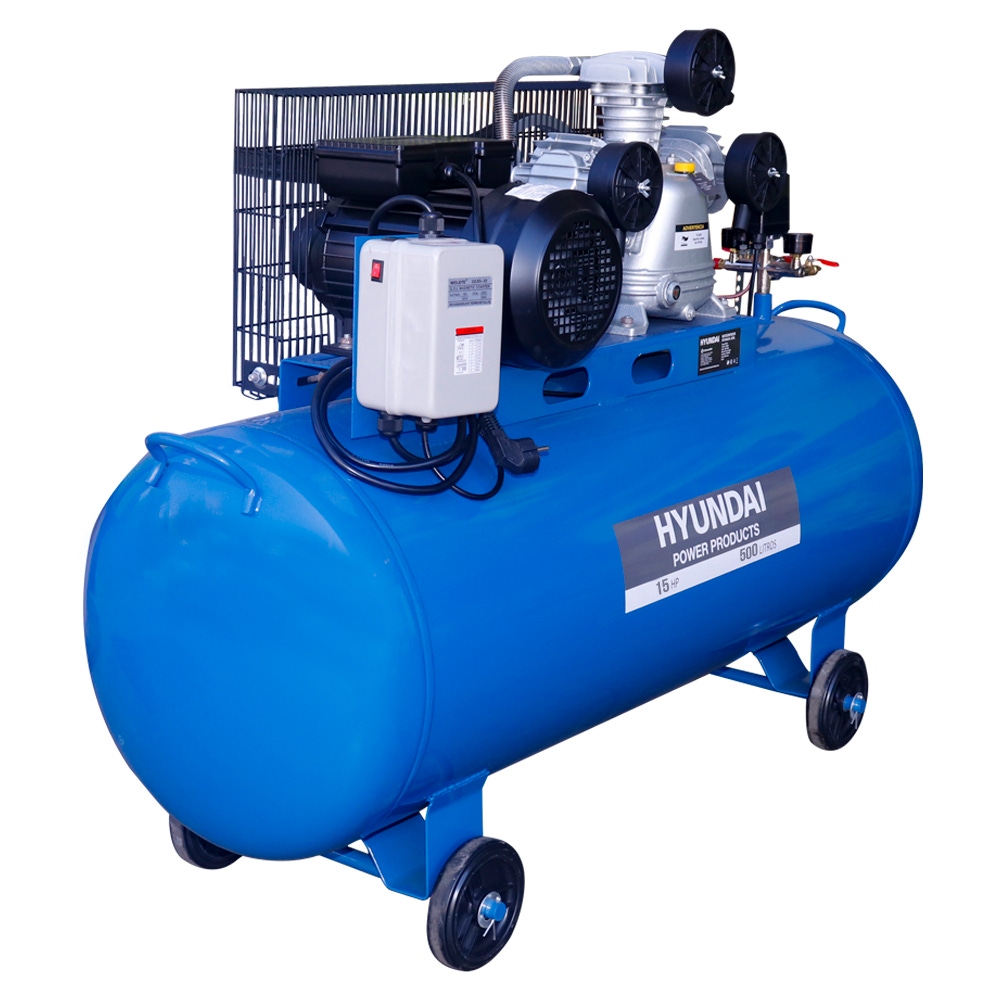 Compresor Hyundai 15HP 920L/Min 12Bar 500L 380V