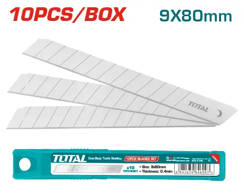 Hojas p/ Cutter 18x100mm x 10 und - Total