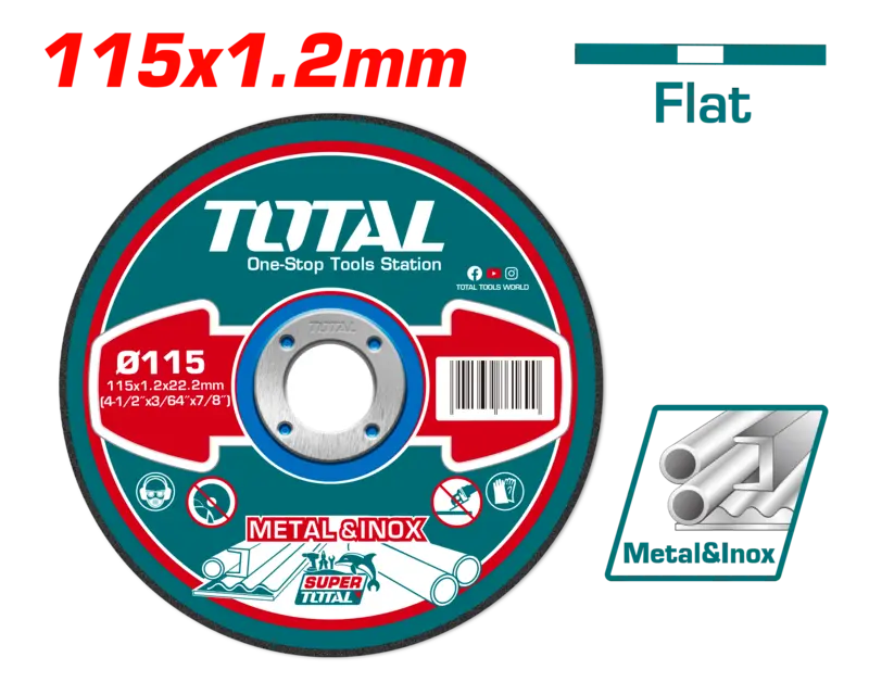 Disco de corte Metal 110x1.2x22.2 - Total