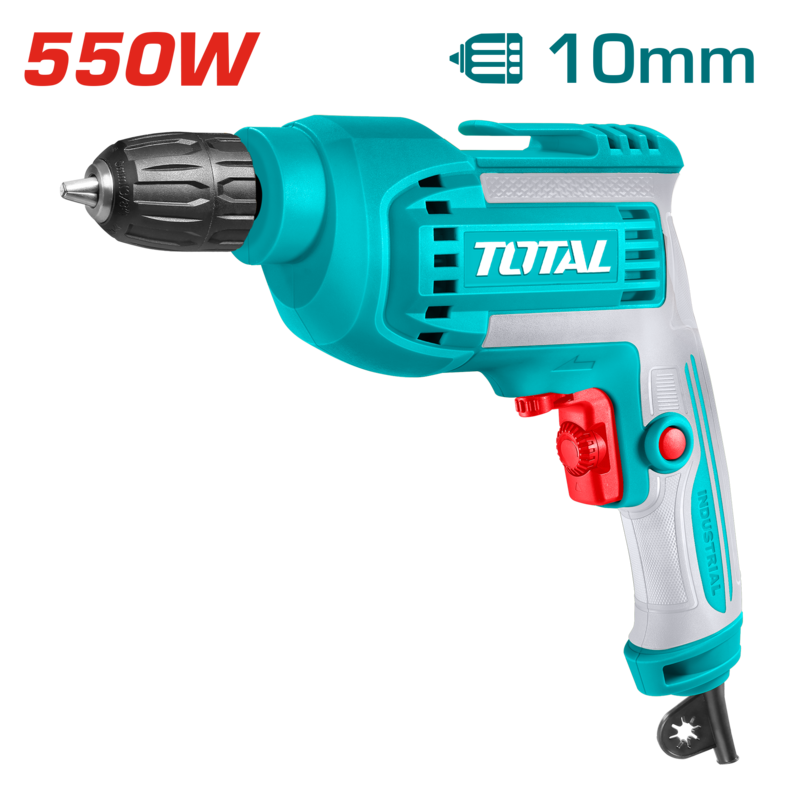 TALADRO ATORN 550W 10MM (MANDRIL PLASTICO) - TD551082 - TOTAL