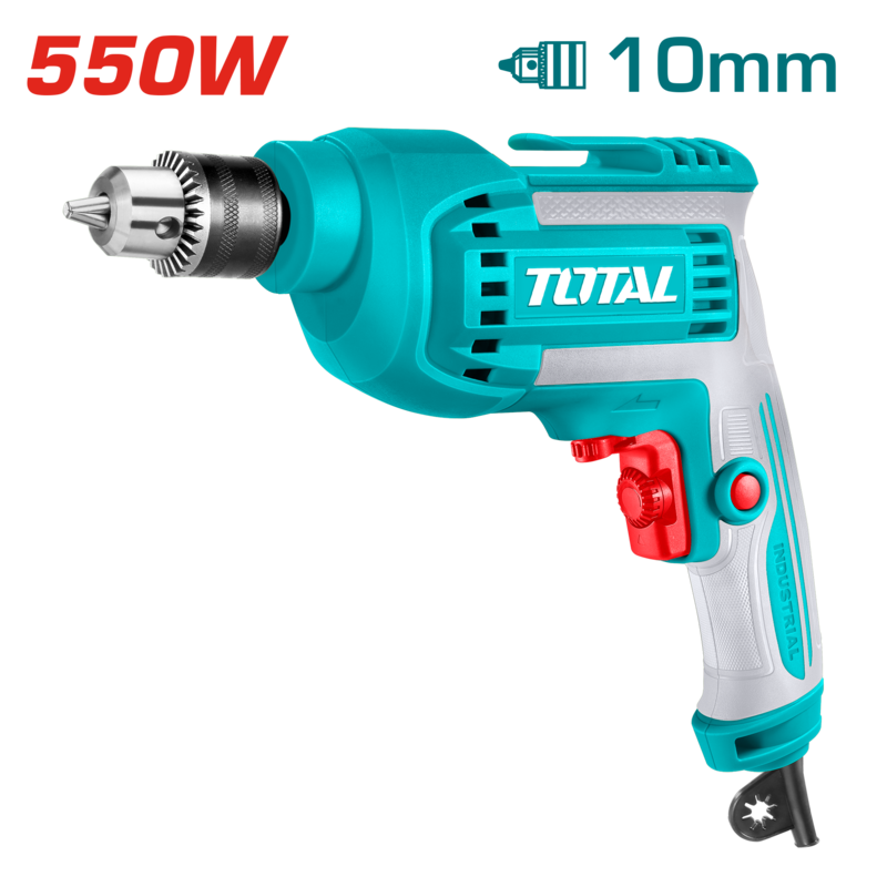 TALADRO ATORN 550W 10MM (MANDRIL DE METAL) - TD55108 - TOTAL