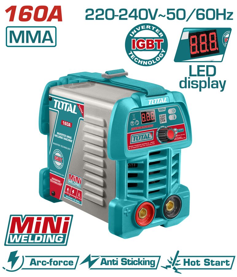 SOLDADOR MMA INVERTER 160A MINI - TOTAL