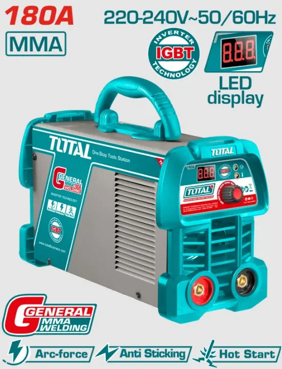 SOLDADORA MMA INVERTER 180A - TW218059 - TOTAL