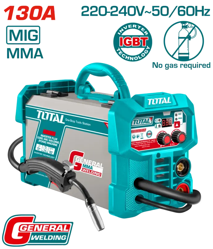 SOLDADOR FLUX MIG/MMA 130A - TOTAL