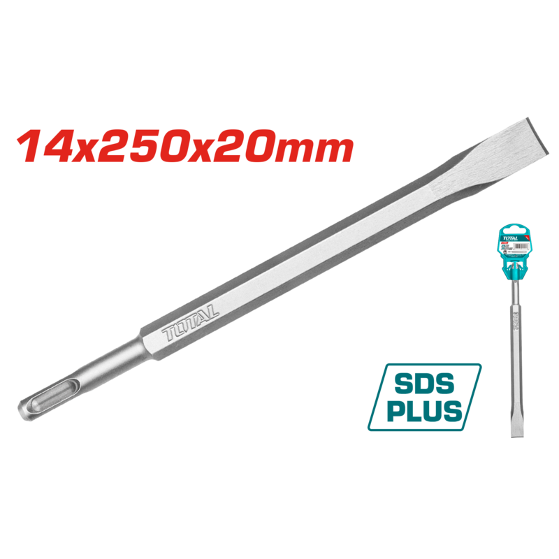 CINCEL PLANO SDS PLUS 14X250X20MM - TOTAL