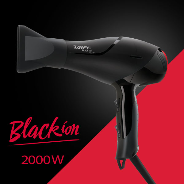 SECADOR  BLACK ION 
2000 WATTS 
CABLE 1,8 METROS  TAIFF