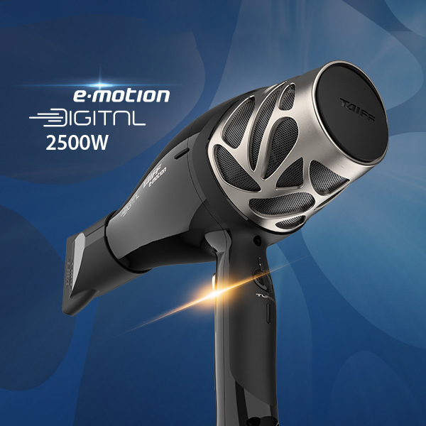 SECADOR - E.MOTION DIGITAL 
2500 WATTS 
CABLE 3 METROS - TAIFF
