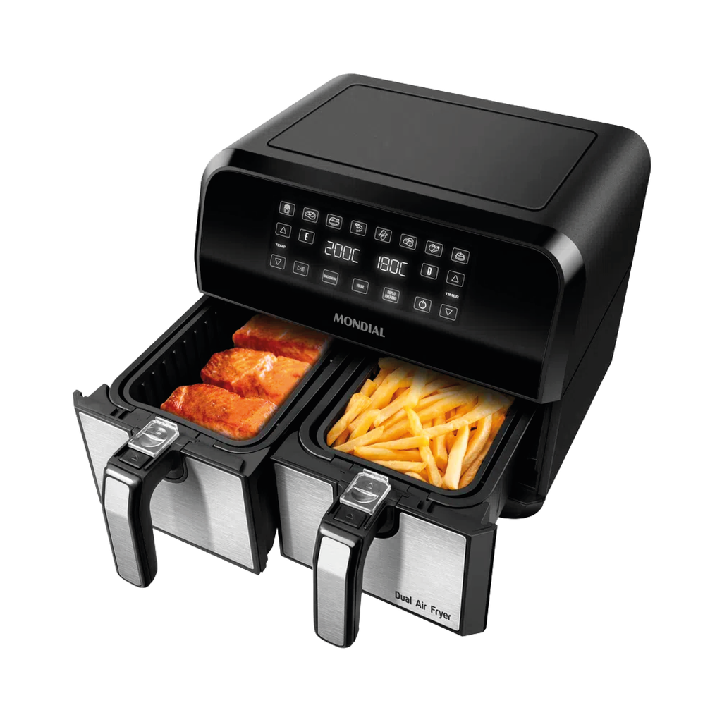 AIR FRYER DUAL 8L AFD01BI  MONDIAL