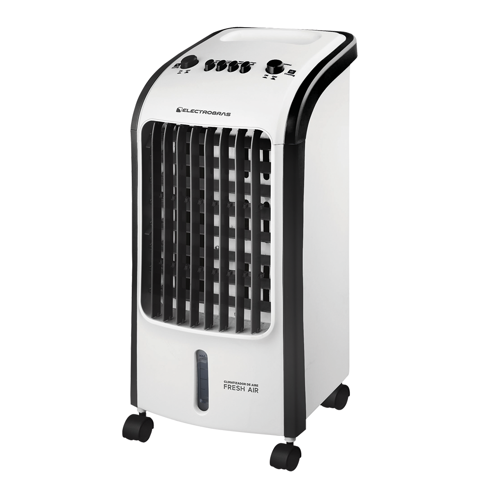 CLIMATIZADOR  FRESH AIR 
4EN1: PURIFICA, ENFRIA, HUMIDIFICA Y VENTILA EBCA01  ELECTROBRAS